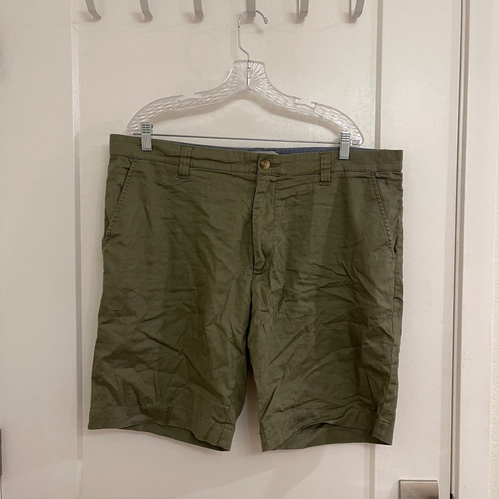 Grayers Mens Linen Blend Green Shorts Casual Golf Preppy Summer